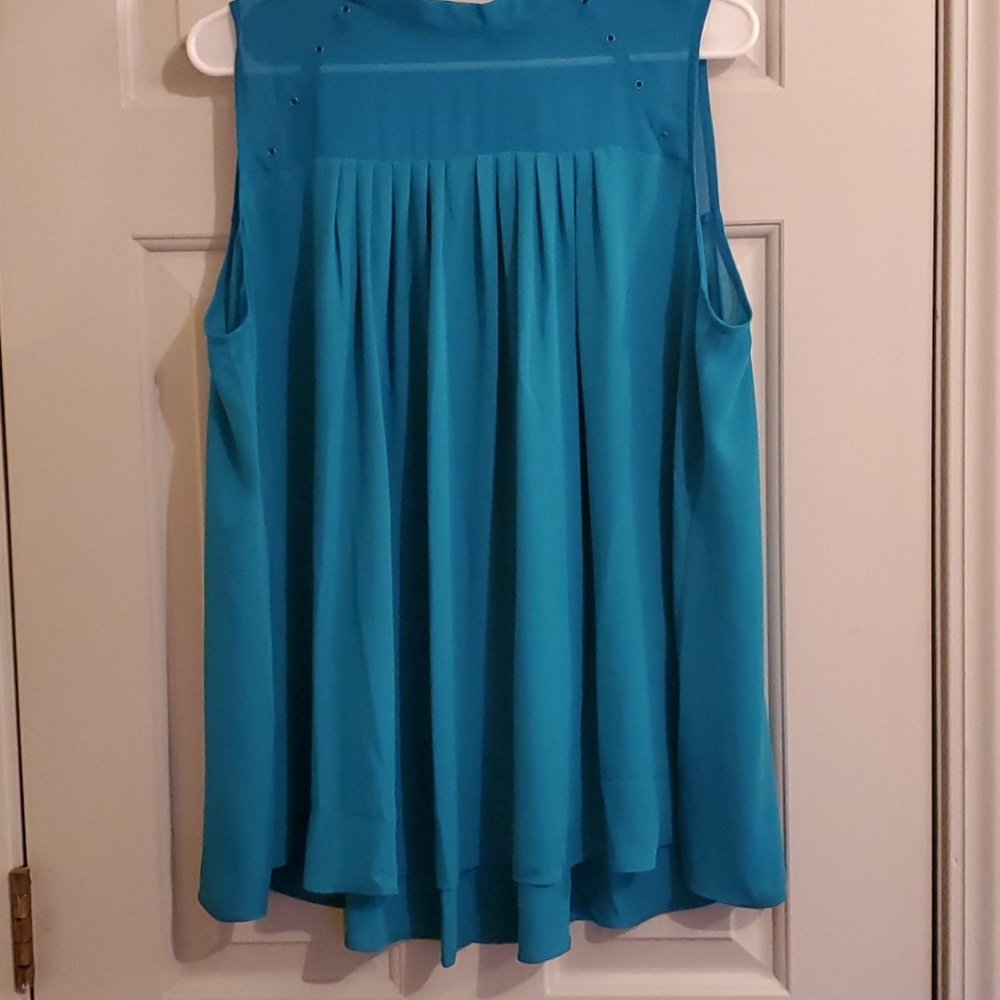 Sleeveless sheer summer blouse NWT